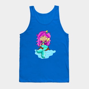 Purple mermaid Tank Top